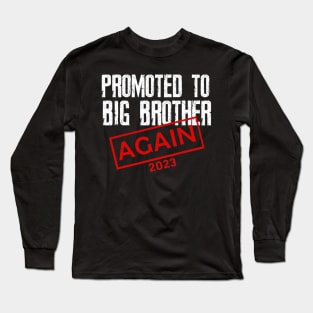 Promoted To Big Brother Again Est 2023 Long Sleeve T-Shirt